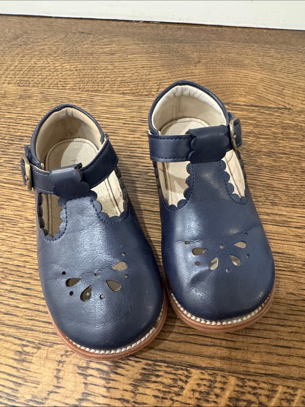 Classic Navy T-Strap Kids Leather Shoes fancy uniform Mary Jane dress shoes